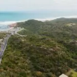 Sorrento Back beach view from a drone