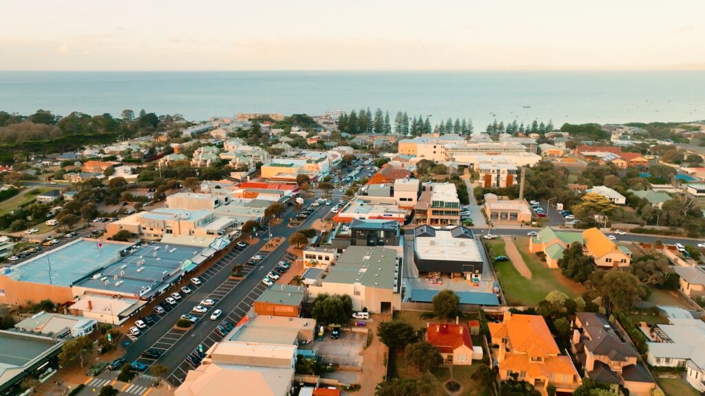 things to do sorrento village drone shot